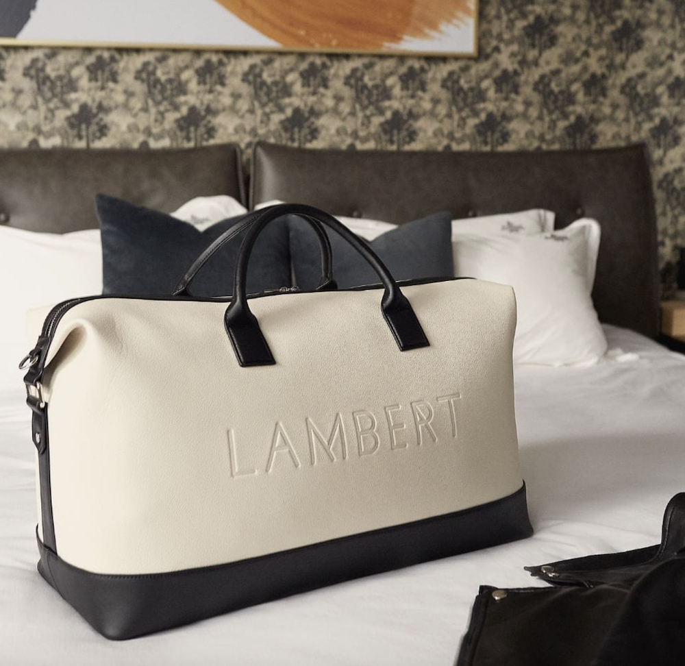  Lambert The June Vegan Leather Travel Bag.